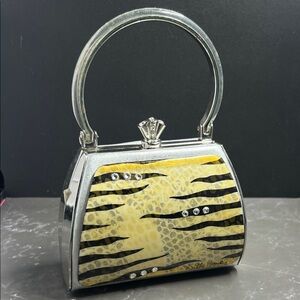 Vintage Debbie Brooks Petite Evening Handbag with Lucite Handle